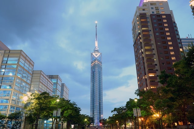 Fukuoka Tower i Fukuoka, Japan.