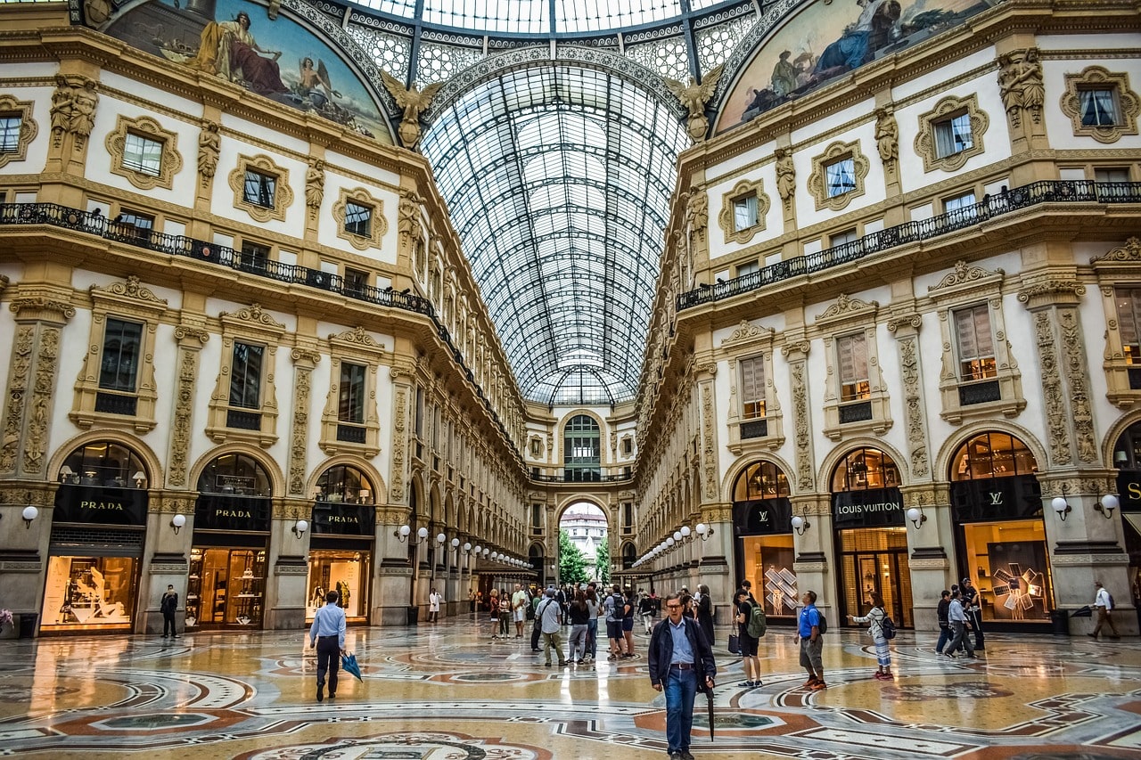 Bild från Galleria Vittorio Emanuele II i Milano.